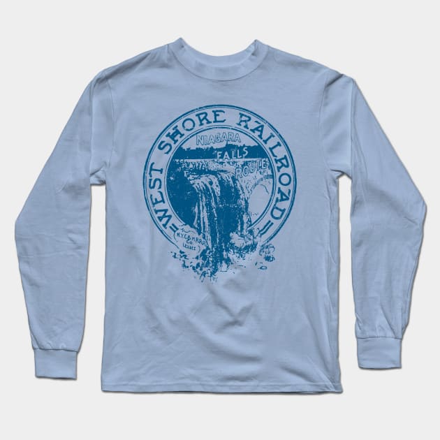 West Shore Railroad Long Sleeve T-Shirt by MindsparkCreative